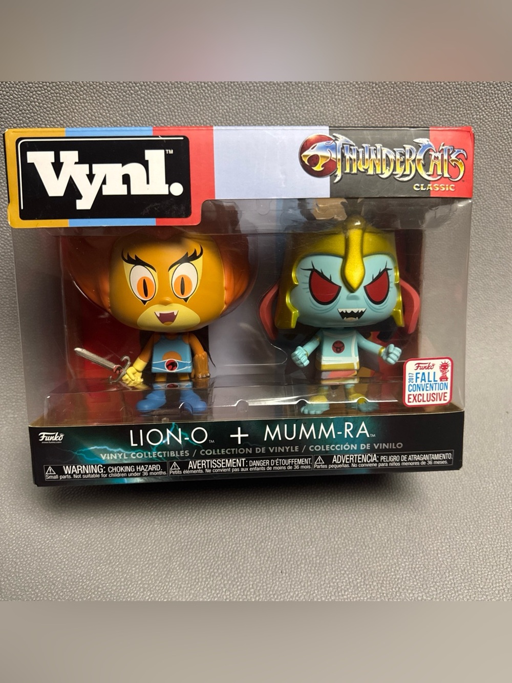Funko Vynl. ThunderCats Lion-O & Mumm-Ra 2-Pack - Yellow, Blue, Red